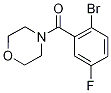 4-(2-Bromo-5-fluorobenzoyl)morpholine Struktur