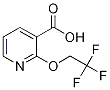 2-(2,2,2-TRIFLUOROETHOXY)NICOTINIC ACID Struktur