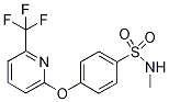 2-[4-(N-Methylsulphamoyl)phenoxy]-6-(trifluoromethyl)pyridine Struktur