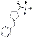 1-(1-Benzylpyrrolidin-3-yl)-2,2,2-trifluoroethan-1-one Struktur