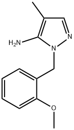 1-(2-Methoxybenzyl)-4-methyl-1H-pyrazol-5-amine Struktur