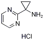 1-(Pyrimidin-2-yl)cyclopropan-1-amine hydrochloride Struktur