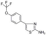 2-Amino-4-[4-(trifluoromethoxy)phenyl]-1,3-thiazole 97% Struktur