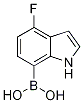 7-Borono-4-fluoro-1H-indole Struktur