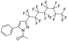 1-Acetyl-3-perfluorooctyl-5-phenyl-1H-pyrazole Struktur