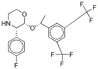 2-(R)-[1-(S)-(3,5-Bis(trifluoromethyl)phenyl)ethoxy]-3-(S)-fluorophenylmorpholine-d2 Struktur