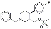 trans 1-Benzyl-4-(4-fluorophenyl)-3-methylsulfonatepiperidine-d4 Struktur