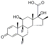 Fluticasone-d3 17-Carboxylic Acid Struktur