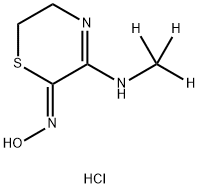 5,6-Dihydro-3-(MethylaMino)-2H-1,4-thiazin-2-one OxiMe-d3 Hydrochloride Struktur