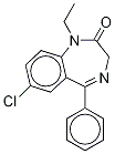 N-DesMethyl-N-ethyl DiazepaM-d5 Struktur