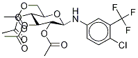 1-[4-Chloro-3-(trifluoroMethyl)phenyl]aMino-1-deoxy-β-D-glucopyranose Tetraacetate Struktur