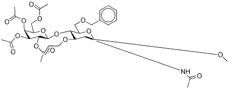 Methyl 2-(AcetylaMino)-2-deoxy-4-O-β-D-galactopyranosyl-6-O-(phenylMethyl)-3-O-2-propen-1-yl-β-D-glucopyranoside Tetraacetate Struktur