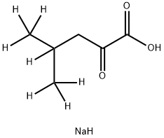 SodiuM α-oxoisocaproate-d7 Struktur