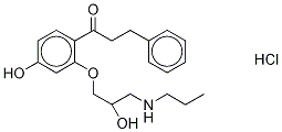 4-Hydroxy Propafenone-d5 Hydrochloride Struktur