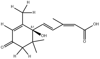 (+)-CIS,TRANS-アブシシン酸-D6 化學構(gòu)造式