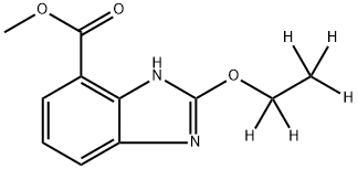 2-ETHOXY-3H-BENZIMIDAZOLE-4-CARBOXYLIC ACID METHYL ESTER-D5, 1215647-69-0, 結(jié)構(gòu)式