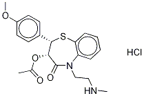 N-Desmethyl Diltiazem-d4 Hydrochloride Struktur