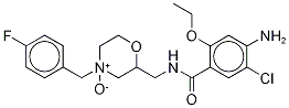 Mosapride-d5 N-Oxide Struktur