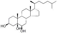 3β,5α,6β-Trihydroxycholestane-d7 Struktur