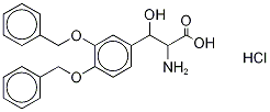 3,4-Di-O-benzyl Droxidopa-13C2,15N Hydrochloride
(Mixture of DiastereoMers) Struktur