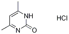 4,6-DiMethyl-2(1H)-pyriMidinone-13C,15N2 Hydrochloride Struktur