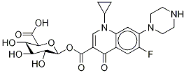 Ciprofloxacin-d8 β-D-Glucuronide Struktur