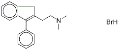 N,N-DiMethyl-3-phenyl-1H-indene-2-ethanaMine-d5 HydrobroMide Struktur