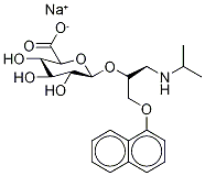 (R)-Propranolol-d7 β-D-Glucuronide SodiuM Salt Struktur