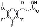 2,3,4-Trifluoro-5-Methoxy-β-oxo-benzenepropanoic Acid Struktur