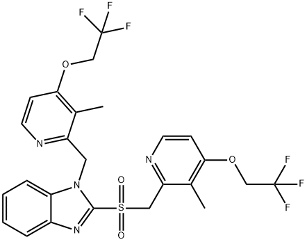 N-[3-Methyl-4-(2,2,2-trifluoroethoxy)-2-pyridinyl]Methyl Lansoprazole Sulfone Struktur