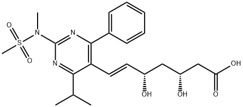 Desfluoro Rosuvastatin Sodium Salt Struktur