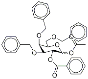 1-O-Acetyl-2-O-benzoyl-3,4,6-O-tribenzyl-D-galactopyranoside Struktur