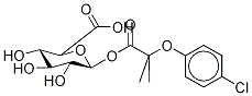 Clofibric Acid-D4 Acyl-b-D-glucuronide Struktur