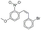 (Z)-2-Bromo-2’-nitro-4’-methoxystilbene Struktur