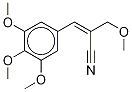 α-(3,4,5-Trimethoxybenzylidene)-β-methoxypropylnitrile-d3 Struktur