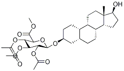 5α-Estrane-3β,17α-diol 3-tri-O-Acetyl-β-D-glucuronide Methyl Ester Struktur