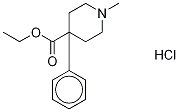 Meperidine-d5 Hydrochloride Struktur