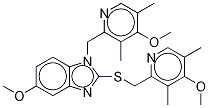 N-(4-Methoxy-3,5-diMethyl-2-pyridinyl)Methyl OMeprazole Sulfide Struktur