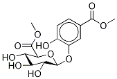 5-Carboxy-2-hydroxyphenyl β-D-Glucopyranosiduronic Acid DiMethyl Diester Struktur