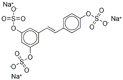 5-[(1E)-2-[4-(Sulfooxy)phenyl]ethenyl]- Struktur