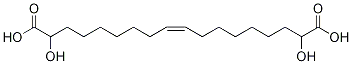 cis-2,17-Dihydroxy-9-octadecenedioic Struktur