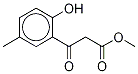 2-Hydroxy-5-Methyl-β-oxo-benzenepropanoic Acid Methyl Ester Struktur