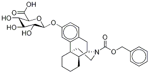 N-Benzyloxycarbonyl N-Desmethyl Dextrorphan-d3 β-D-O-Glucuronide Struktur