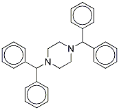 1,4-Bis(benzhydryl)piperazine-d8 Dihydrochloride Struktur