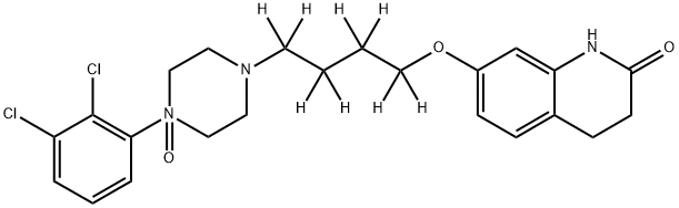 Aripiprazole-d8 N4-Oxide Struktur