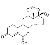 6α-Hydroxy Norethindrone Acetate-d3 Struktur