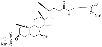 Glycochenodeoxycholic Acid-d5 3-Sulfate DisodiuM Salt Struktur