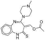 Olanzapine ThioacetoxyMethylidene IMpurity Struktur