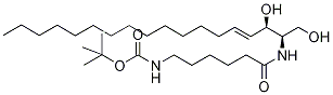 N-(N-tert-Butoxycarbonyl-aMinohexanoyl)-D-erythro-sphingosine Struktur