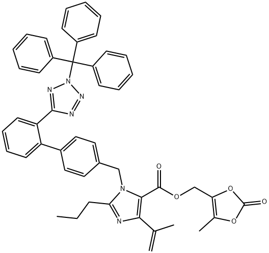 4-(1-Methylethenyl)-2-propyl-1-[[2'-[2-(triphenylMethyl)-2H-tetrazol-5-yl)[1,1'-biphenyl]-4-yl]Methyl]- Struktur